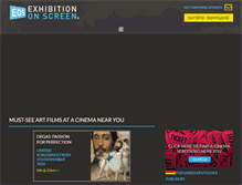 Tablet Screenshot of exhibitiononscreen.com